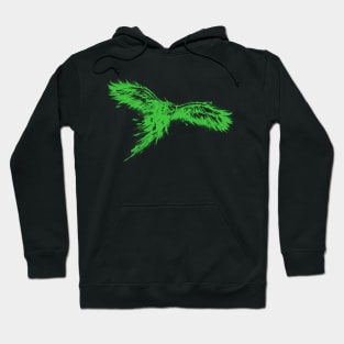 Phoenix, Mythical Firebird- Green Version Hoodie